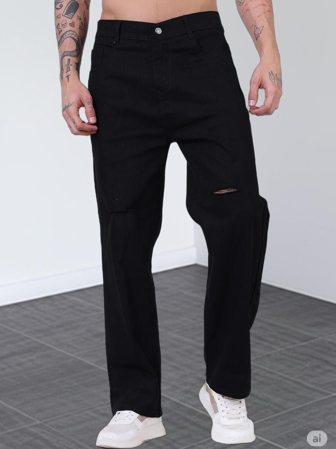 Metronaut Men Mid-Rise Mildly Distressed Jeans-picture-31
