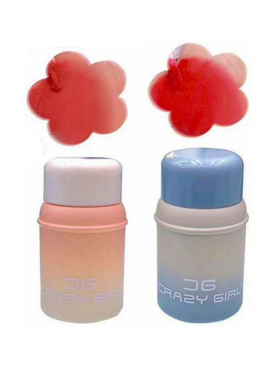 Crazy Girl Set Of 2 Long Lasting Glossy Mini Lip Gloss - Nude Red 6 ml Each-image-47