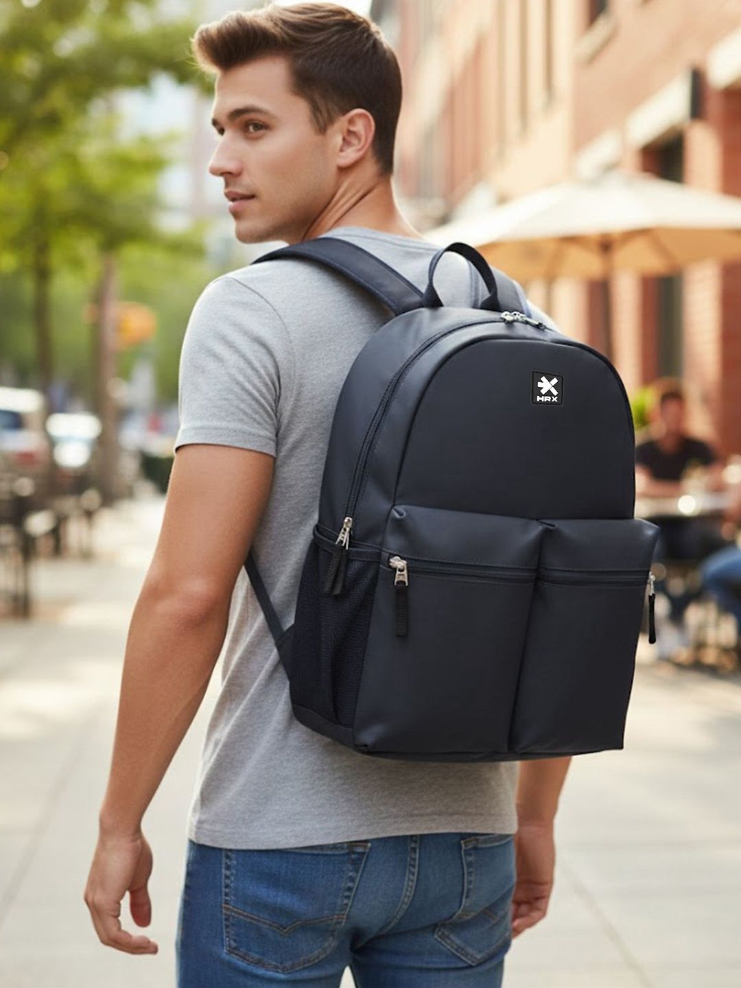HRX by Hrithik Roshan Unisex Brand Logo Backpack-picture-45