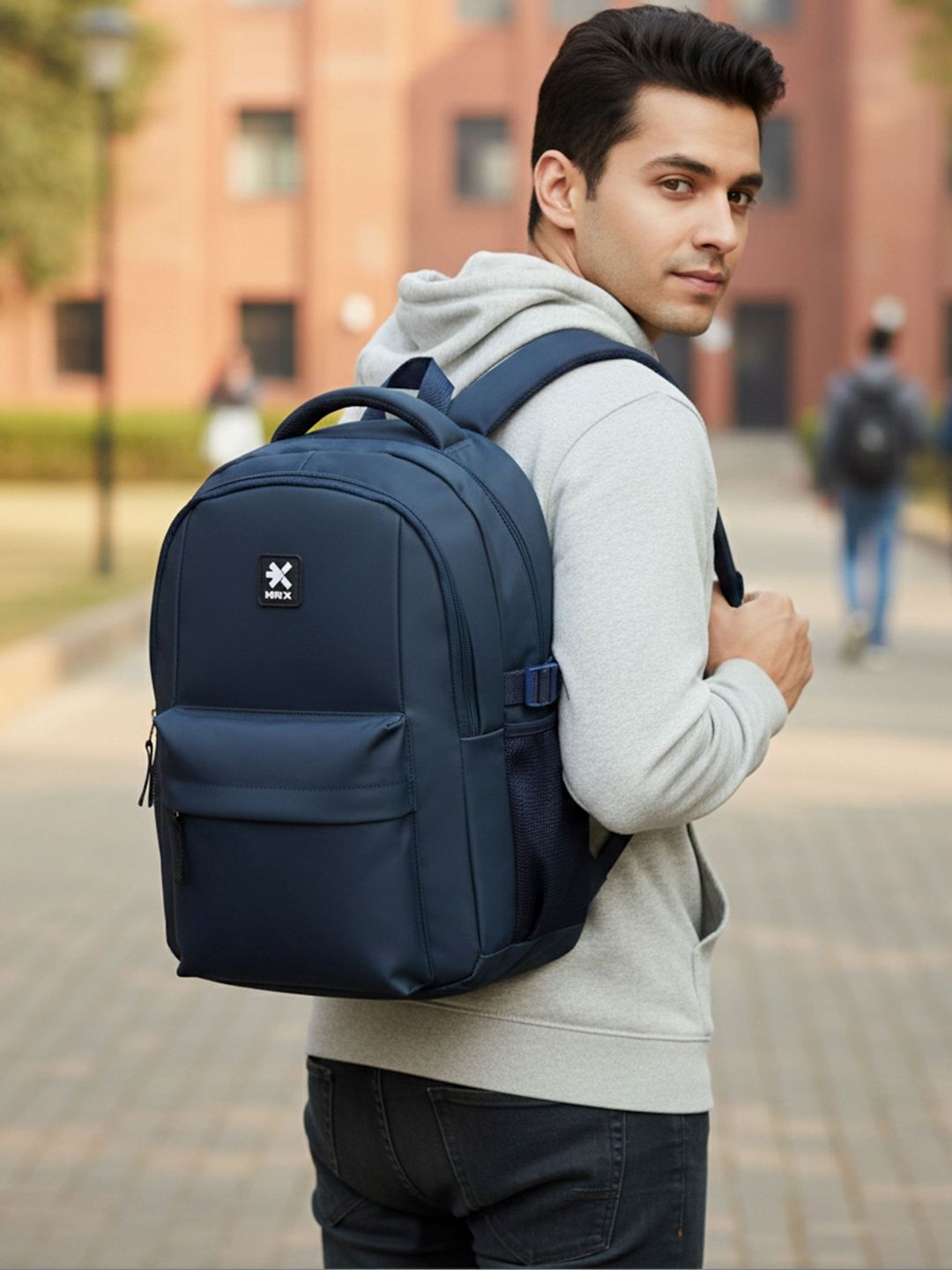 HRX by Hrithik Roshan Unisex Brand Logo Backpack-image-40