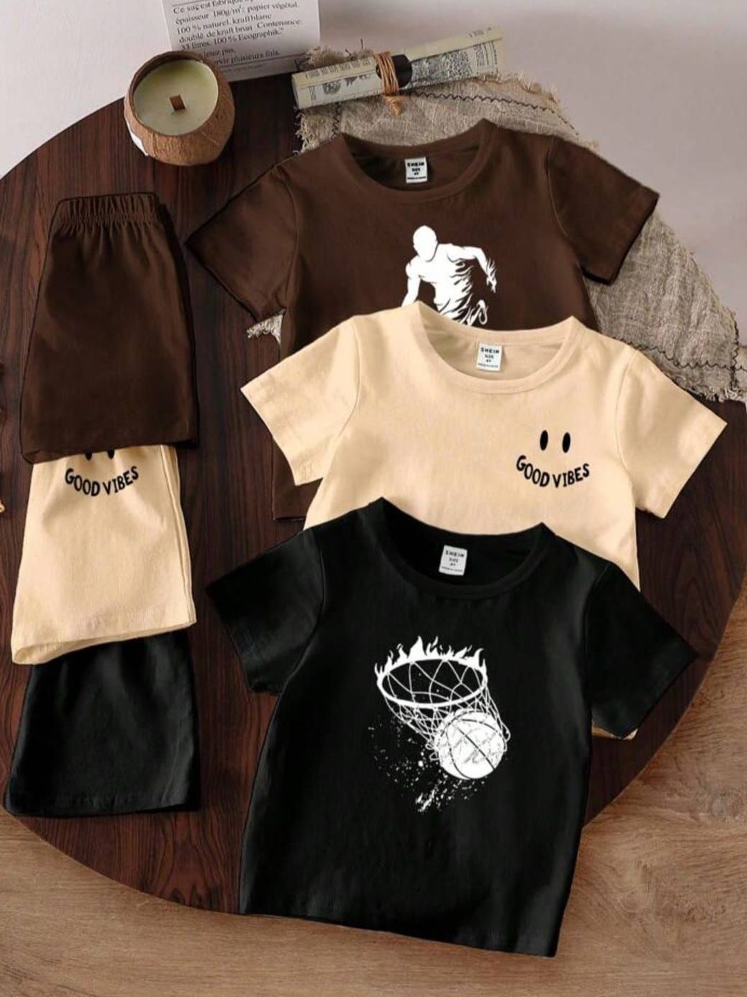 ELPIXIE FASHION Boys Printed T-shirt with Shorts-picture-29