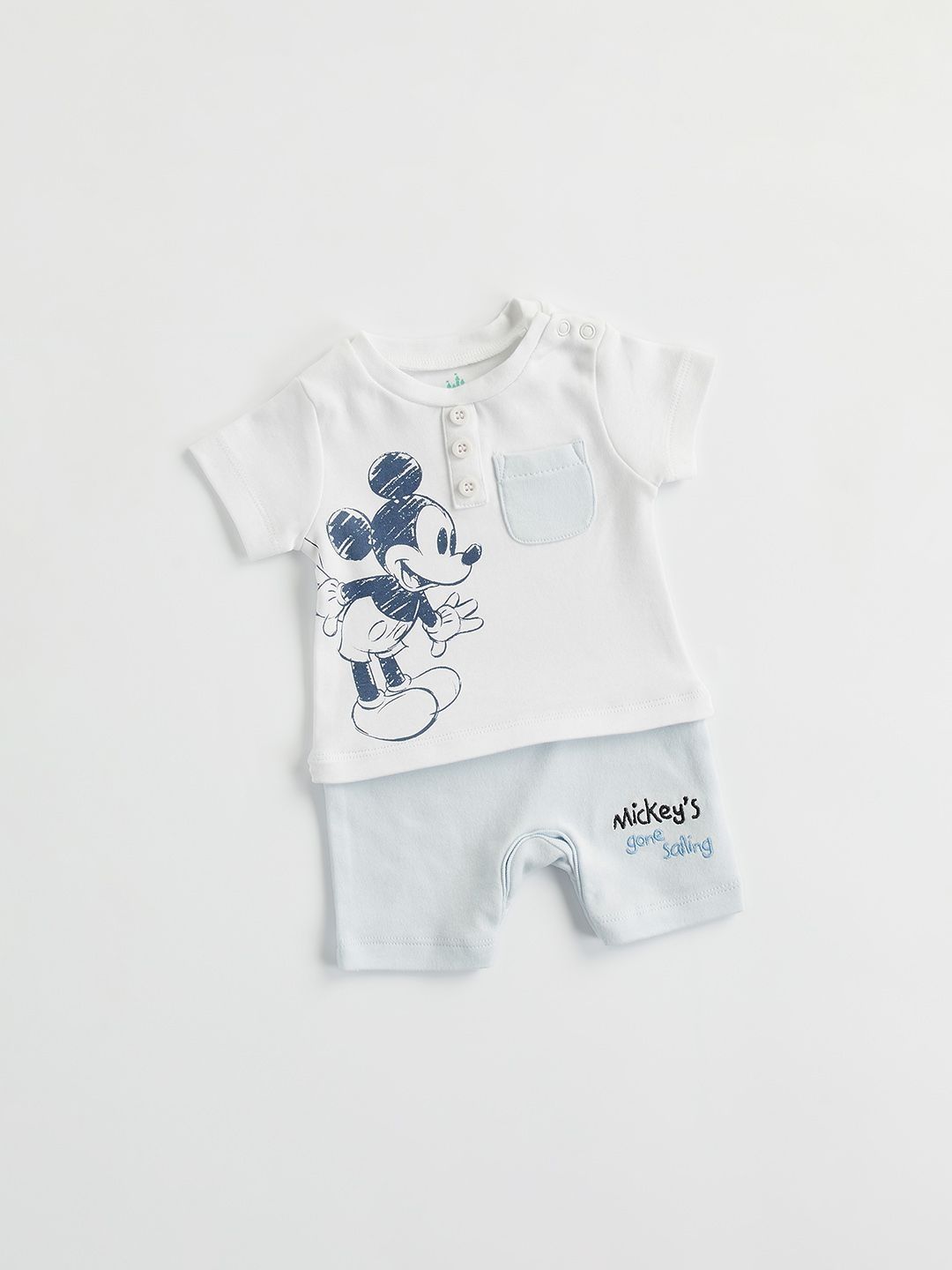 Carter's Infant Boys Mickey Mouse Printed Cotton Romper