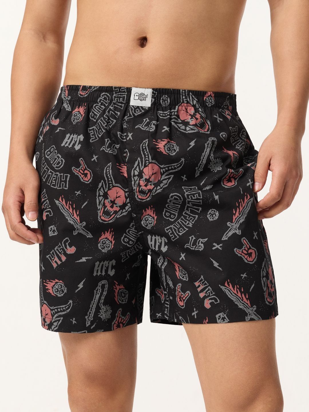 The Souled Store Stranger Things Printed Cotton Boxer-picture-35
