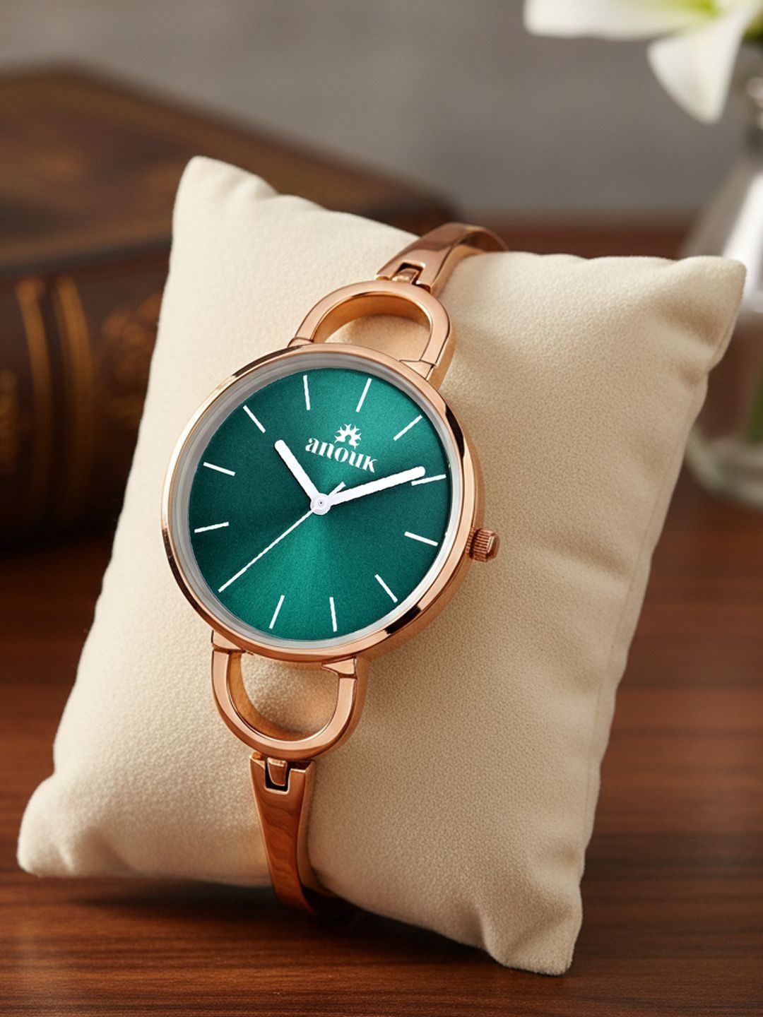 Anouk Women Dial & Bracelet Style Straps Analogue Watch ANW-044-GR