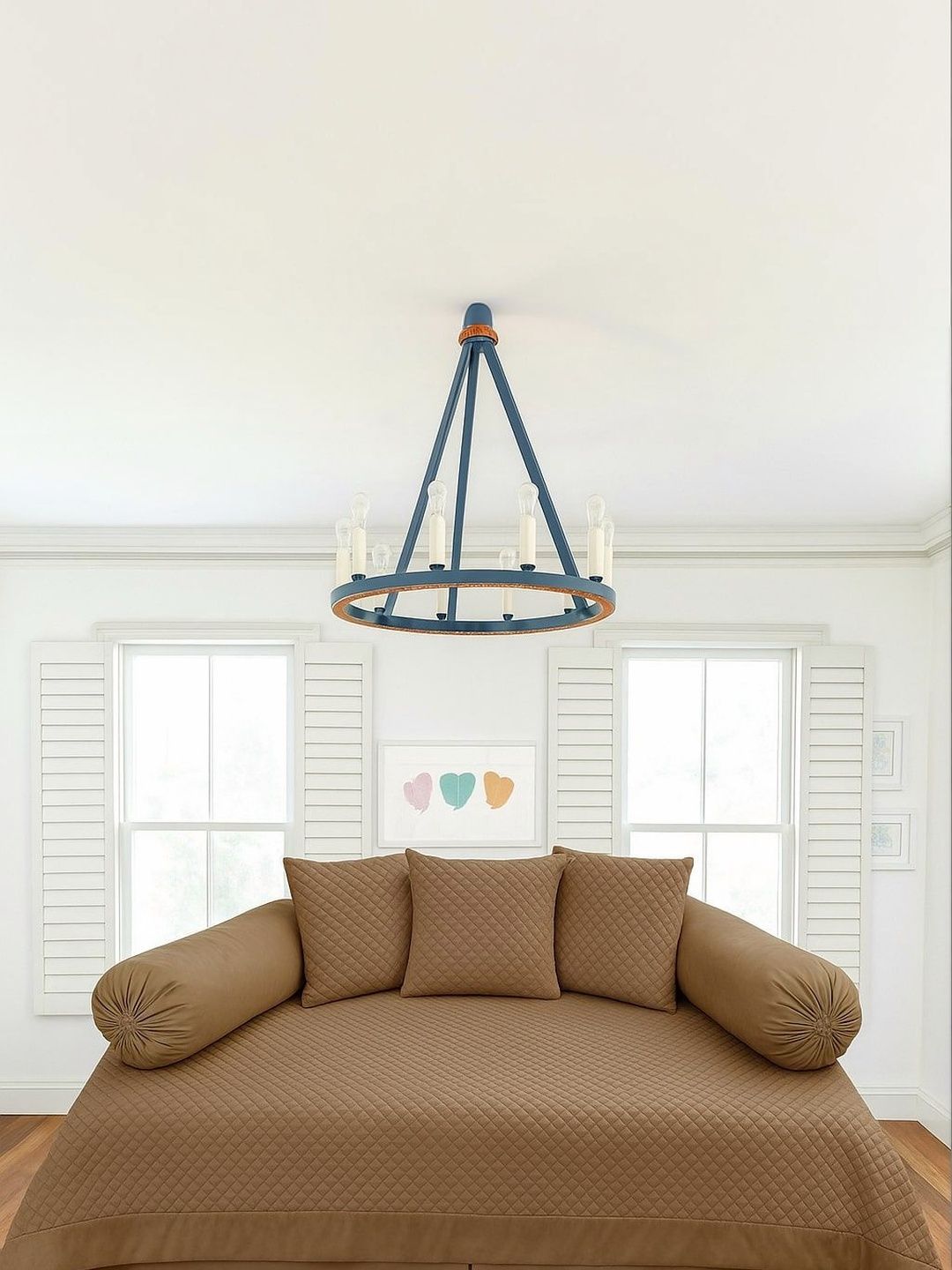 Aura Set Of 6 Brown Striped Diwan Set-picture-15