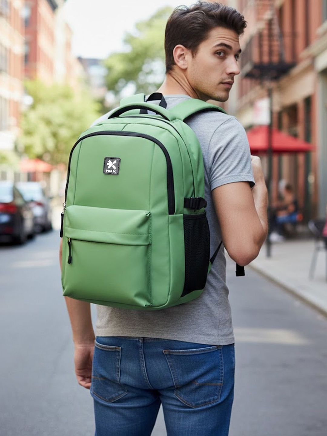HRX by Hrithik Roshan Unisex Brand Logo Backpack-image-28