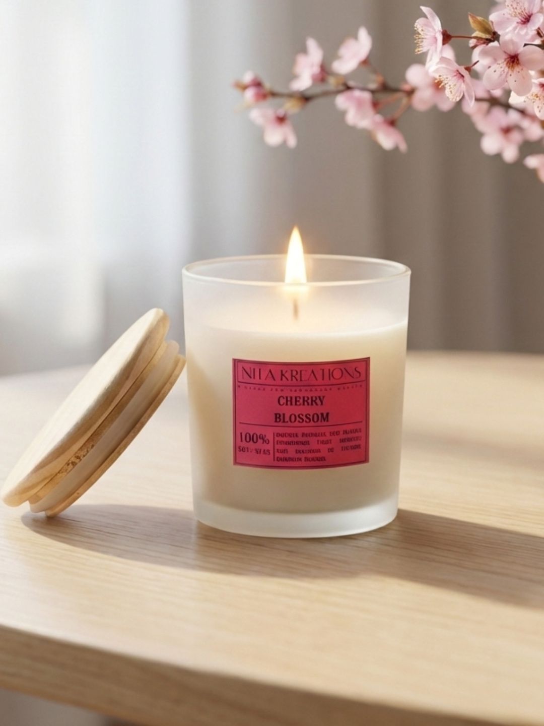 Nita Kreations White & White Jar Candle-picture-24