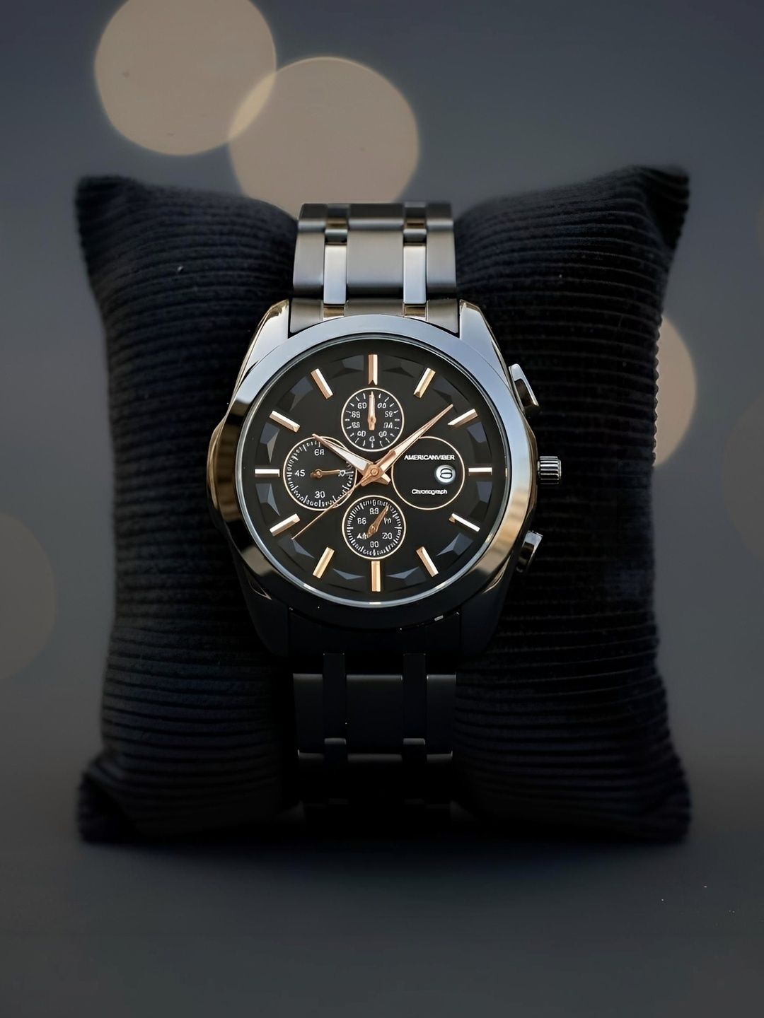 Americanviber Men Dial & Bracelet Style Straps Analogue Chronograph Watch TST FULL AKHI BLACK-picture-27