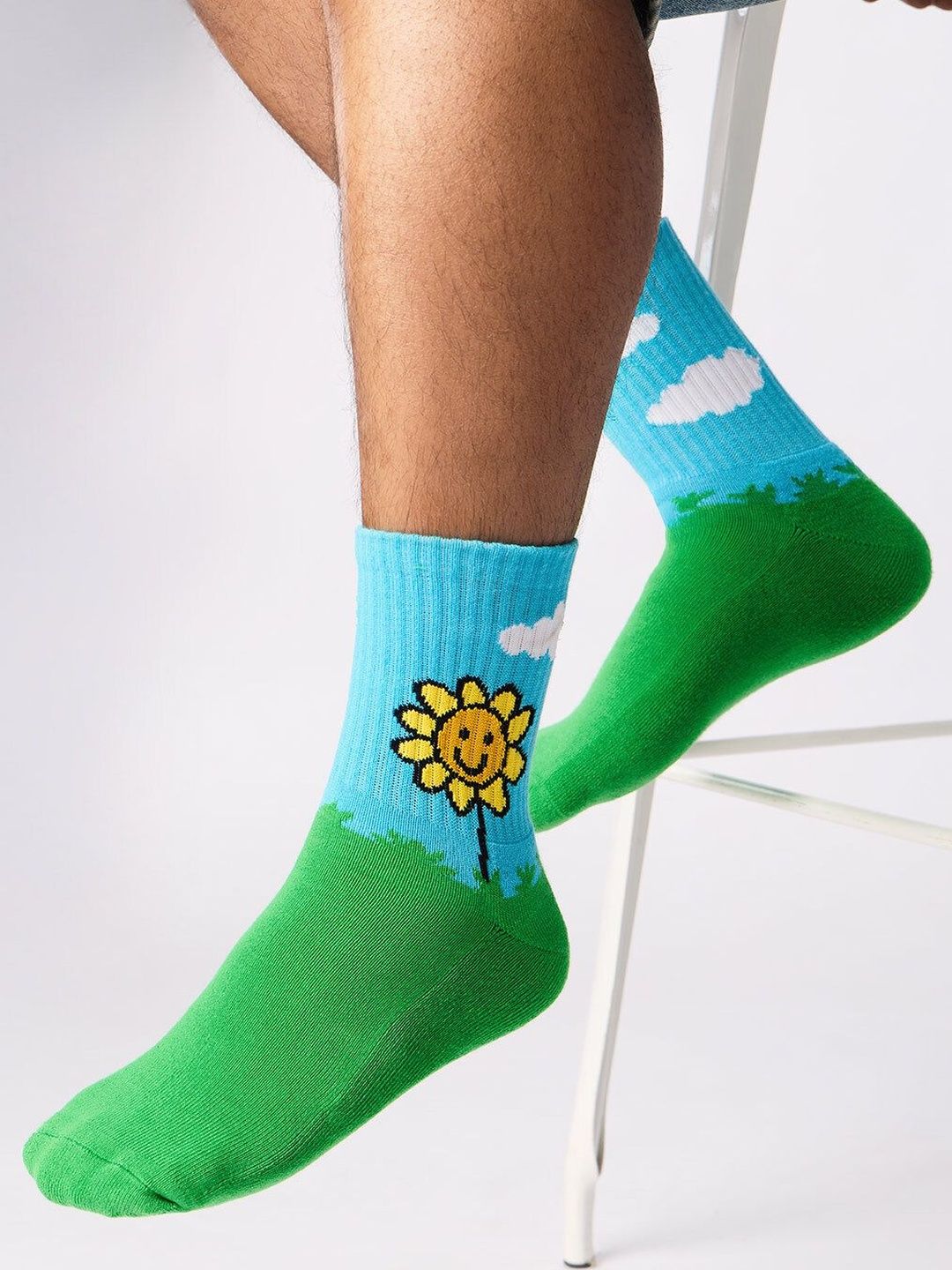 The Souled Store Unisex Patterned Above Ankle Socks-image-48