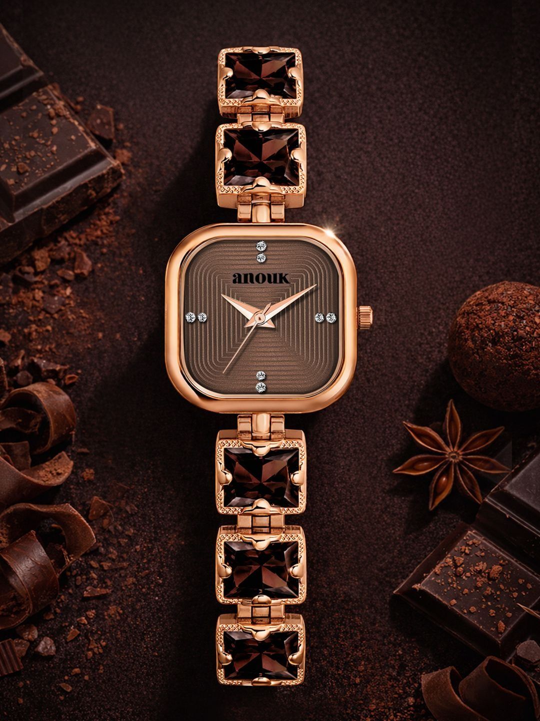 Anouk Women Dial & Bracelet Style Straps Analogue Watch ANW-049-BR