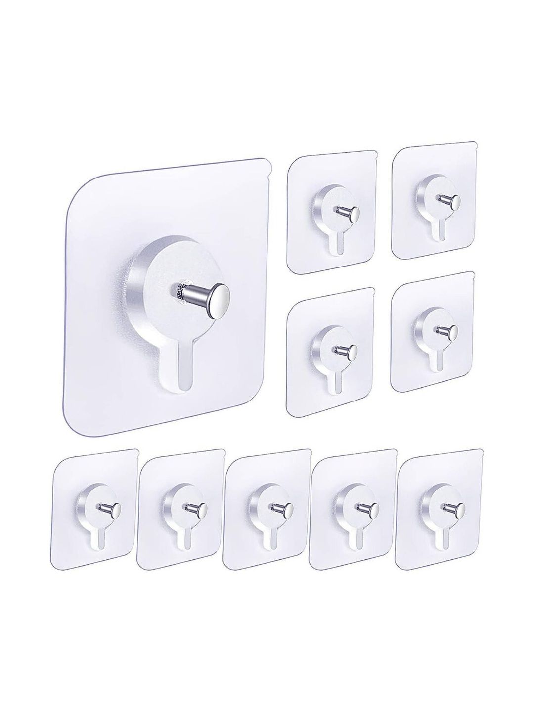 REDCARP 10-Pcs Transparent Hooks & Holders-picture-46