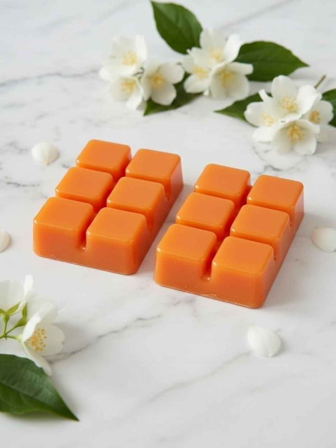 Garden Deco Pack Of 2 Orange-Colored Hand-Poured Wax Air Freshener-image-13