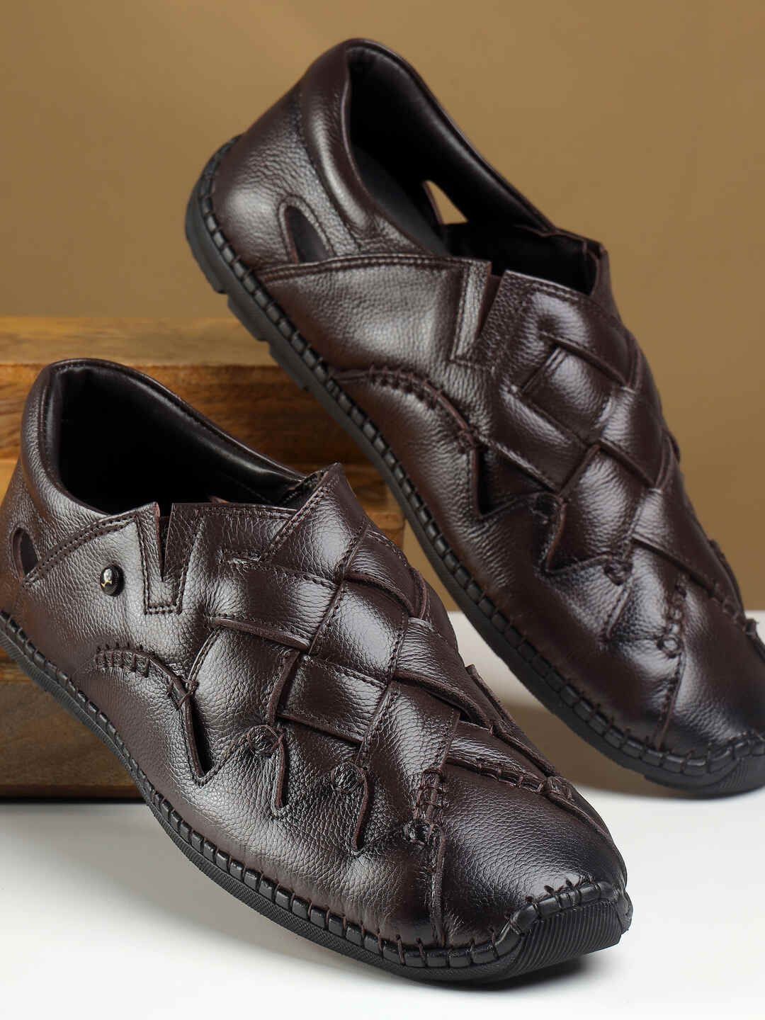 Mochi Men Leather Fisherman Sandals-picture-29