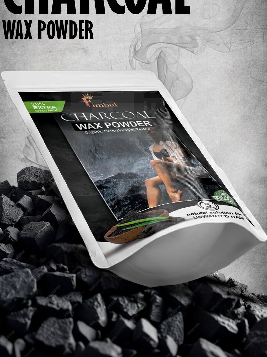 FIMBUL Charcoal Body Wax Powder For Smooth Skin - 120 g-picture-8