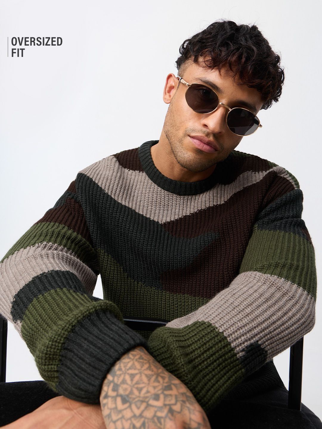 The Souled Store Men Colourblocked Pullover-picture-18