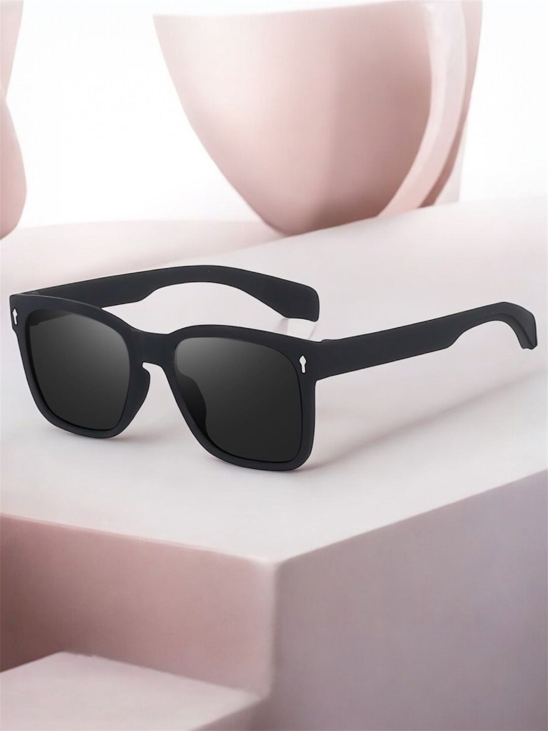 IFLASH Unisex Black Lens & Black Square Sunglasses with-picture-33