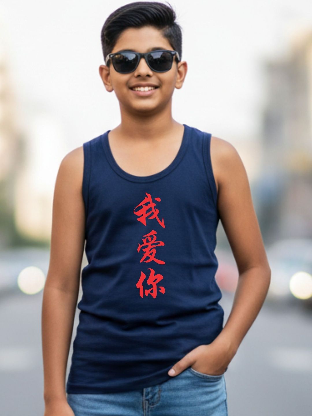 Uniplanet store Boys Printed Scoop Neck Vest-picture-42