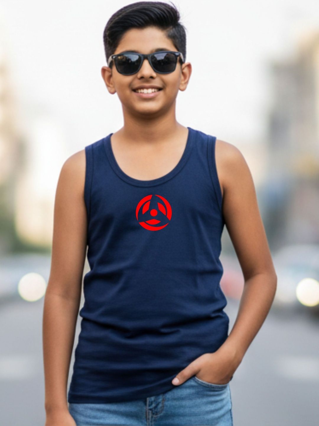 Uniplanet store Boys Printed Scoop Neck Tank-picture-52