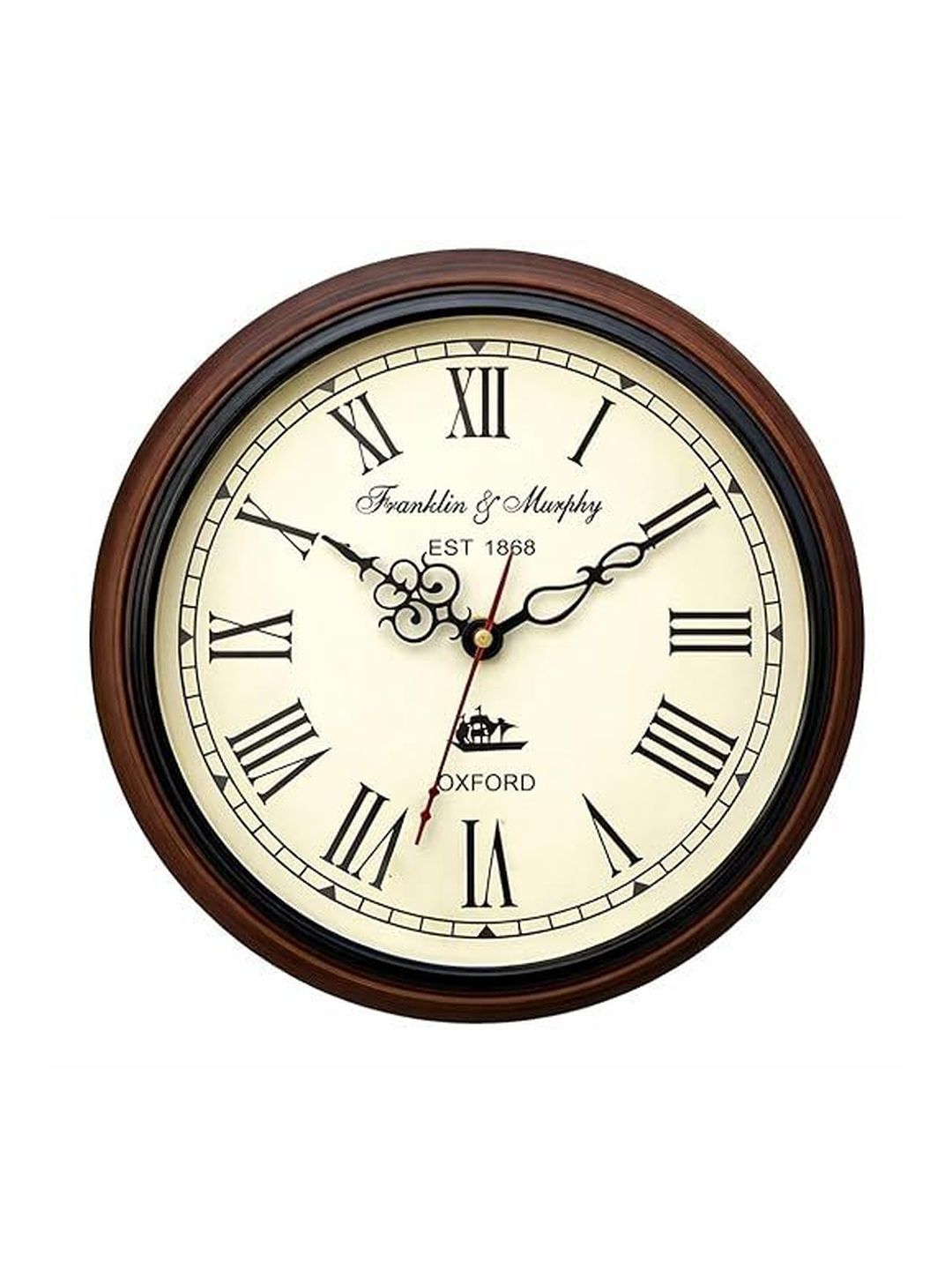 NautiKraft Brown & Brown Wall Clock