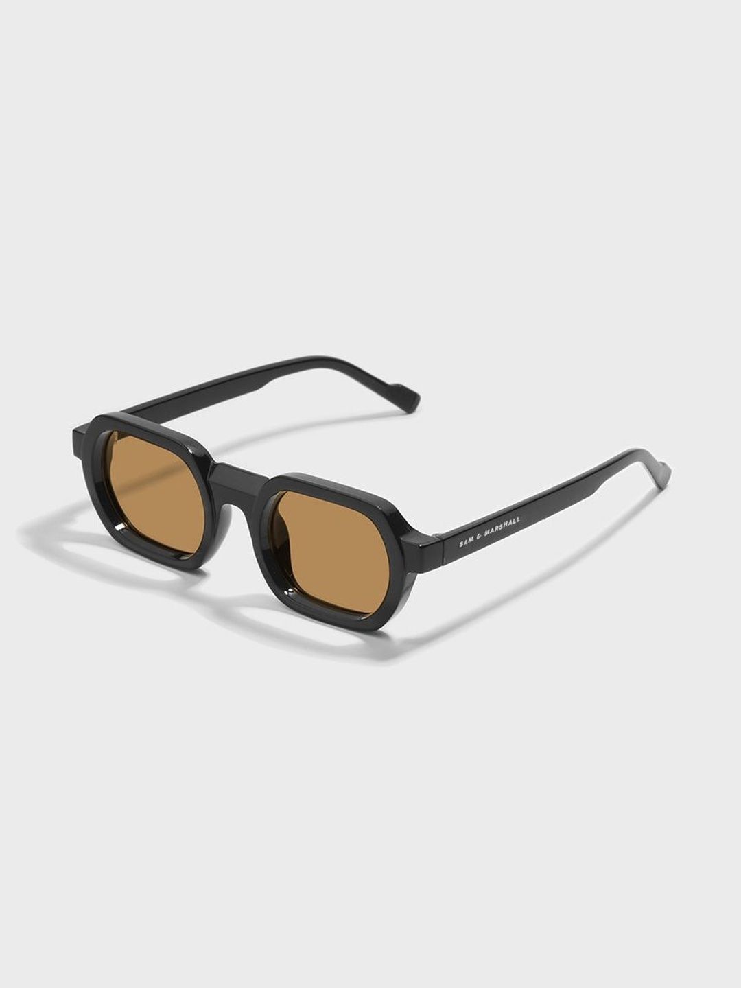 SAM & MARSHALL Unisex Brown Lens & Black Square Sunglasses with-picture-16