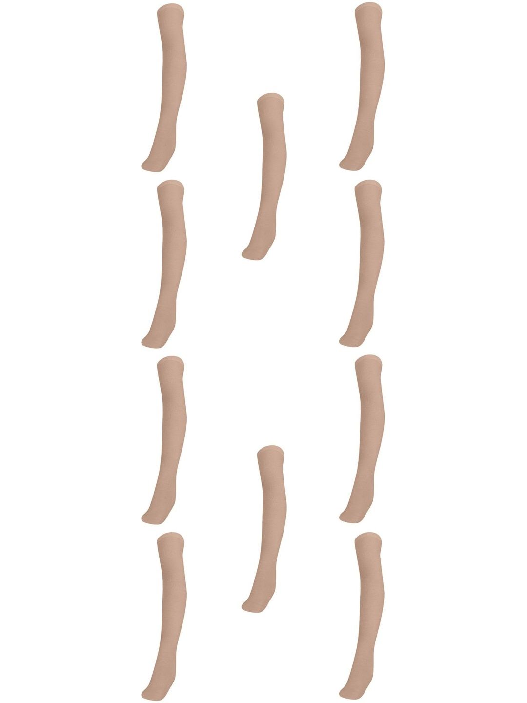 MUKHAKSH Girls Pack Of 10 Above Knee Length Socks-picture-49