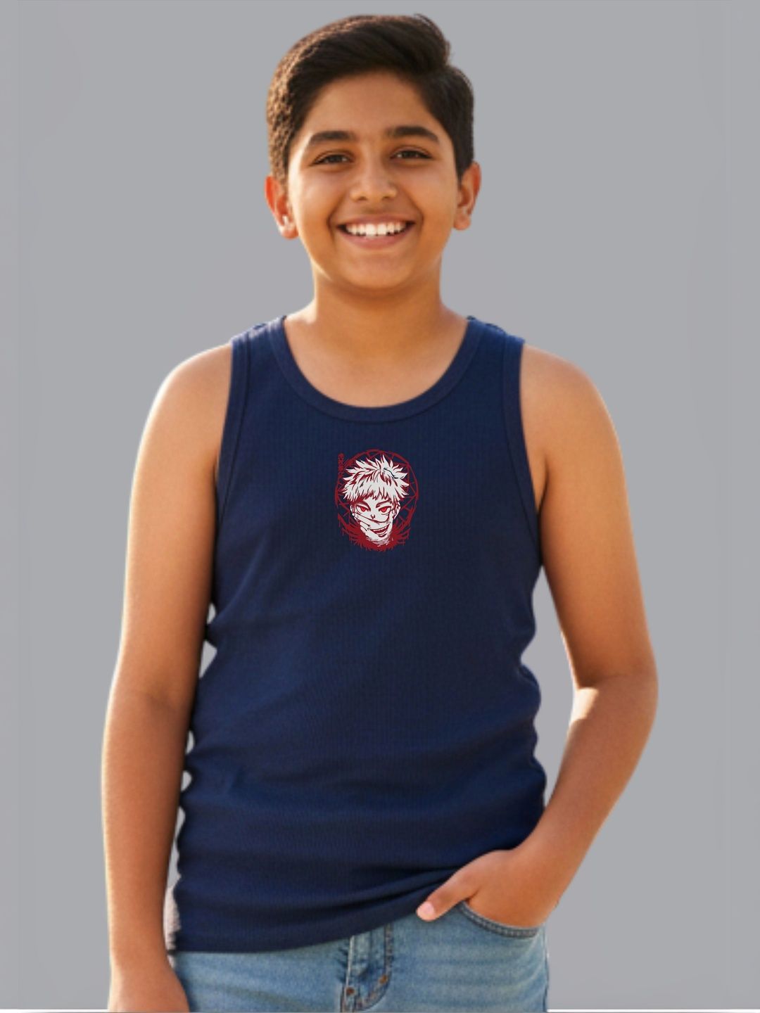 Uniplanet store Boys Printed Scoop Neck Vest-picture-22