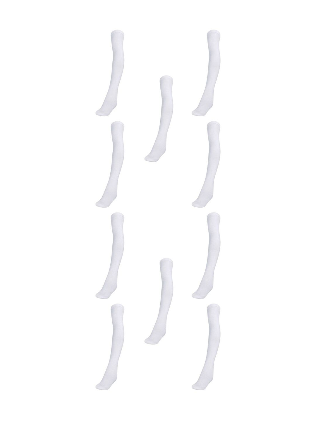 MUKHAKSH Girls Pack Of 10 Above Knee Length Socks-picture-30
