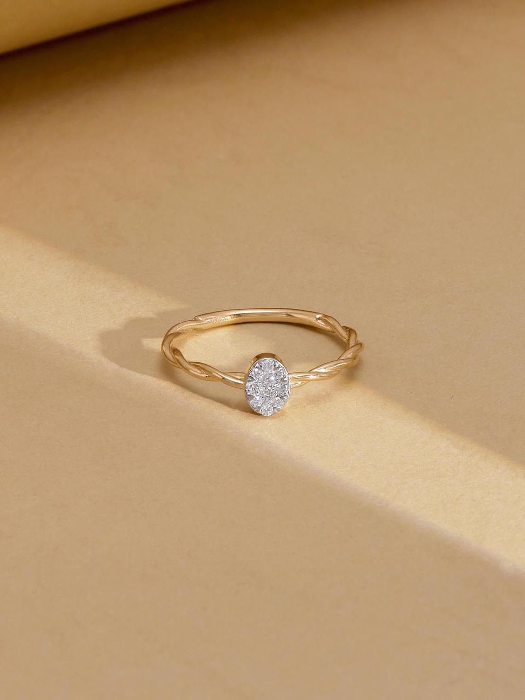 Mia by Tanishq 9 KT Gold With 0.11 Carat Natural Diamond Ring Diamond -1.06 g-image-39