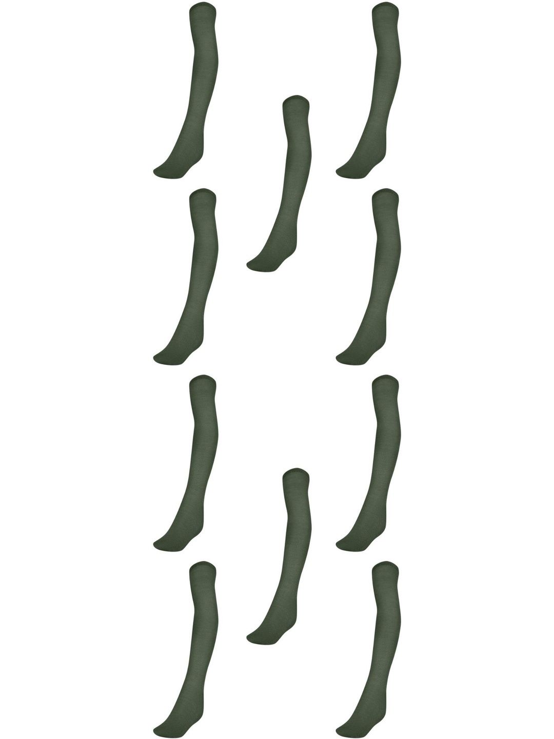 MUKHAKSH Girls Pack Of 10 Above Knee Length Socks-picture-19