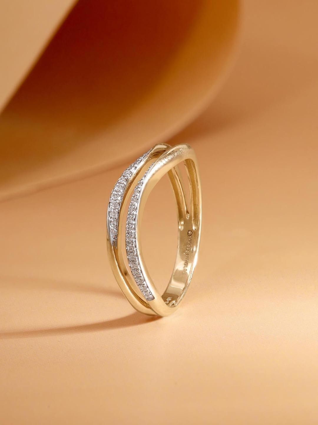 Mia by Tanishq 14 KT Gold 0.09 Carat Natural Diamond Ring Diamond -2.48 g-picture-22