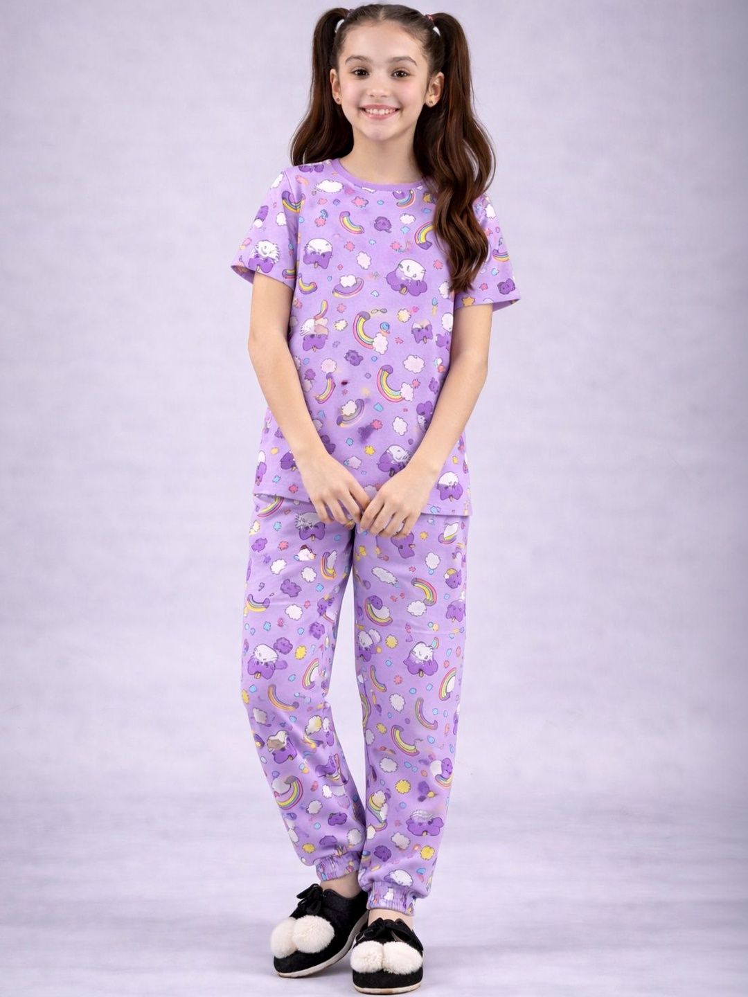 LITBABY Girls Printed Maxi Nightdress-image-38