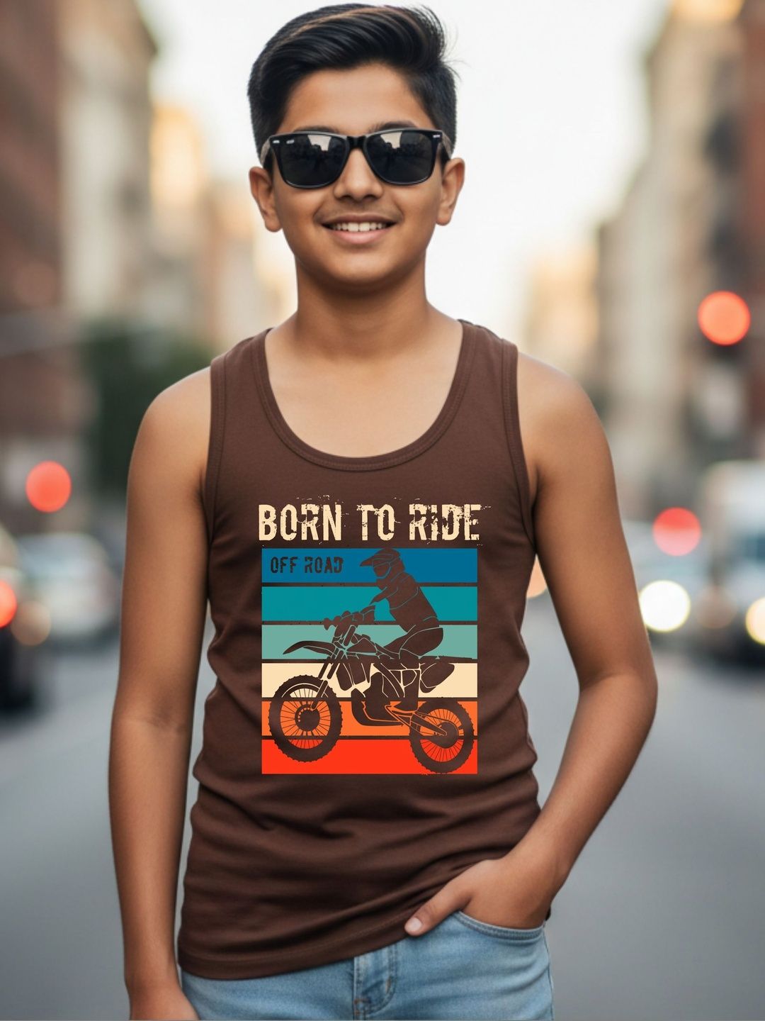 Uniplanet store Boys Printed Scoop Neck Vest-picture-11