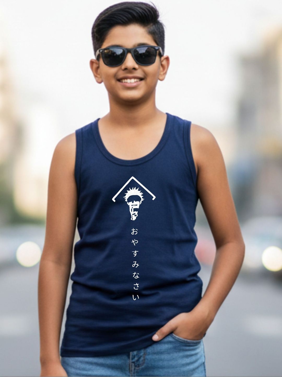 Uniplanet store Boys Printed Scoop Neck Vest-picture-34