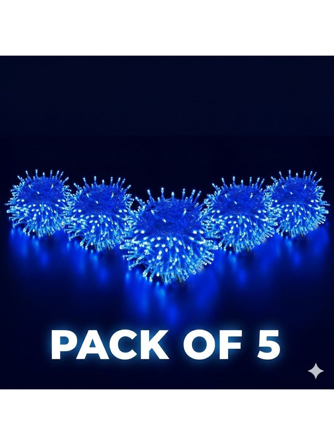 MPROW 5-Pcs Blue Rice Shape String Lights-picture-37