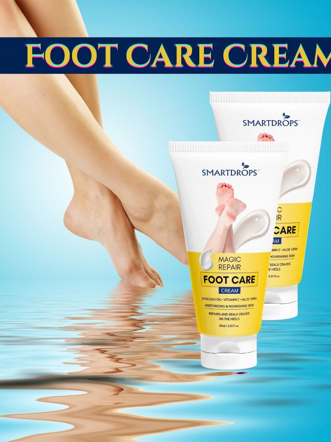 Smartdrops Set Of 2 Magic Repair Foot Care Cream With Vitamin E - 60 ml Each-image-5
