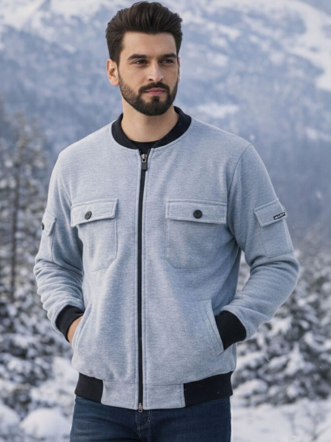 TOXA Men Fleece Lightweight Bomber Jacket-picture-10
