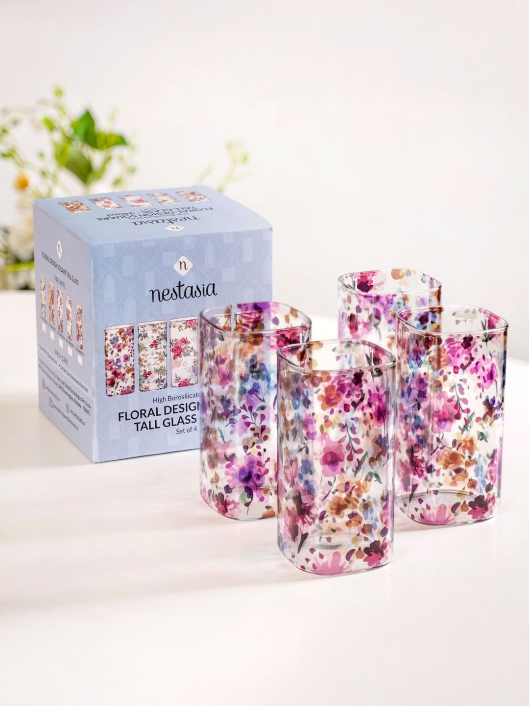 Nestasia Unisex Transparent Glass Water Glass-picture-15