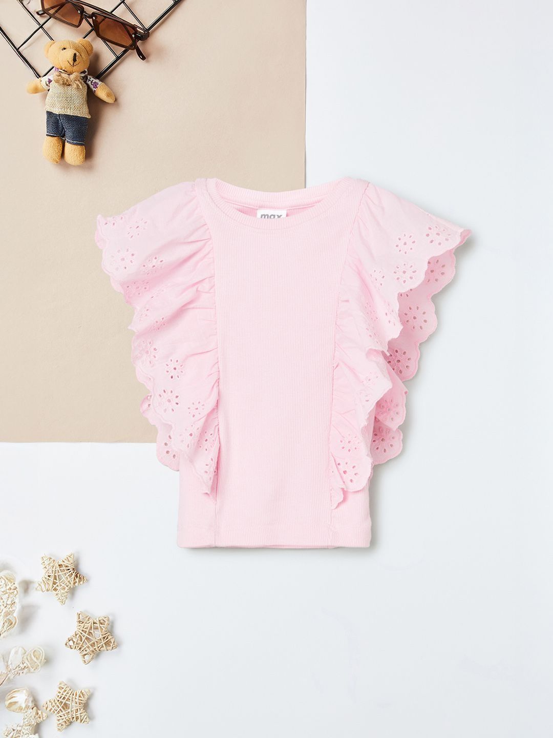 max Girls Schiffli Cotton Top-picture-33