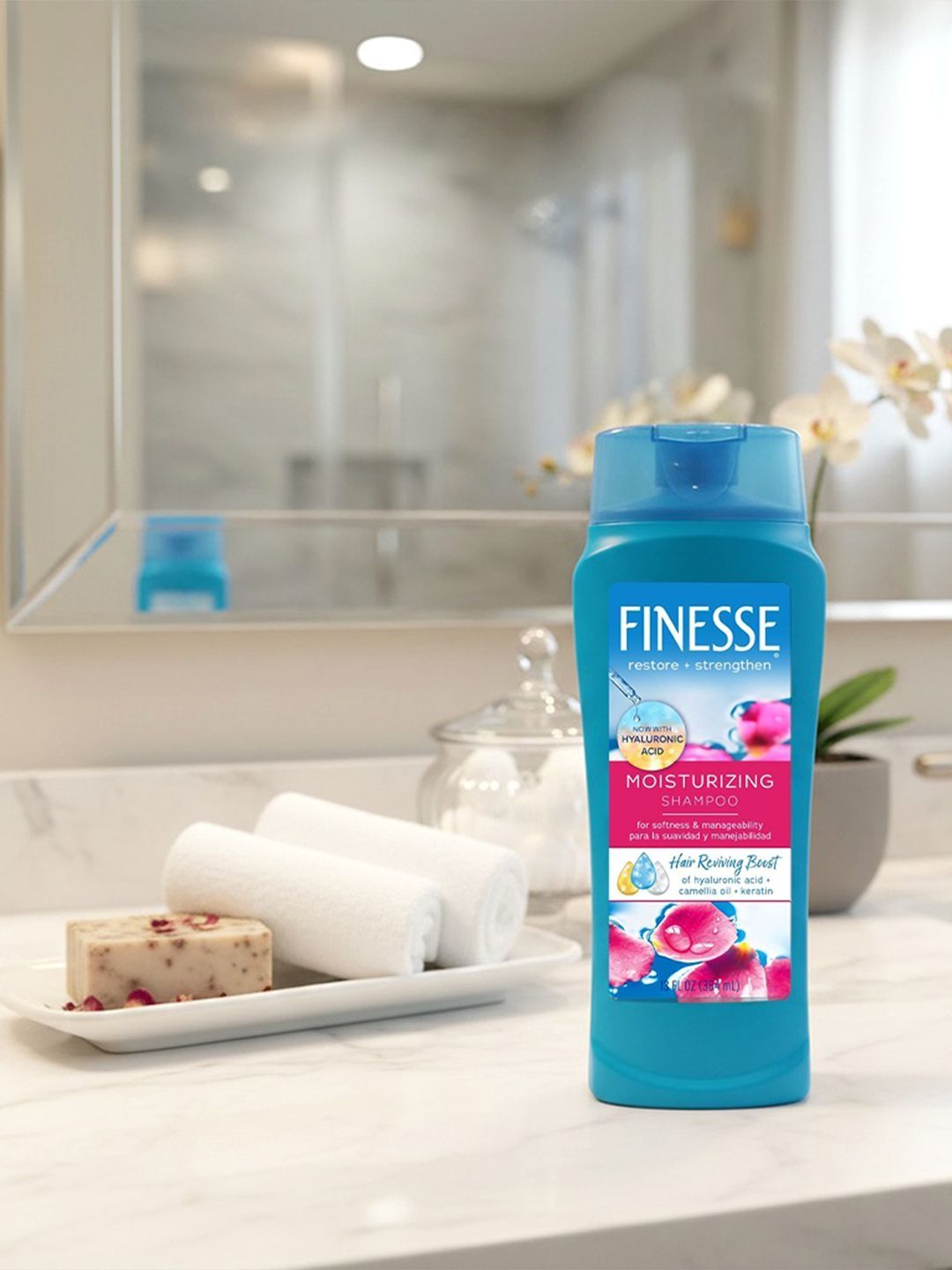 Finesse Moisturizing Shampoo With Keratin & Camellia Oil - 384 ml-picture-23