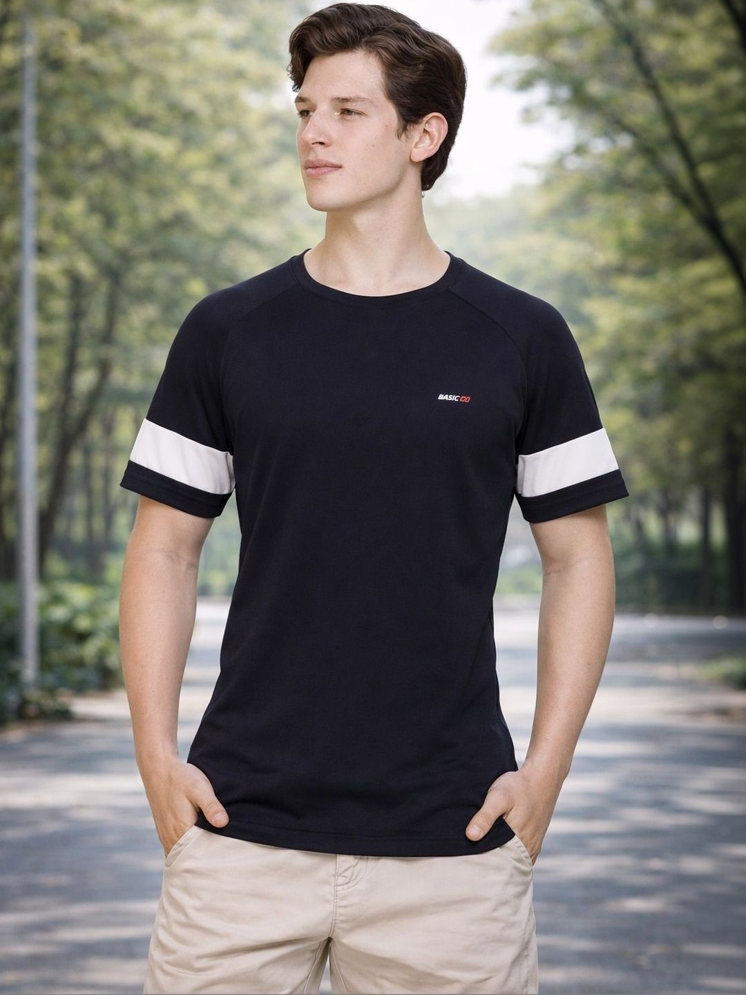 Raves Men Colourblocked Dri-FIT T-shirt-picture-12