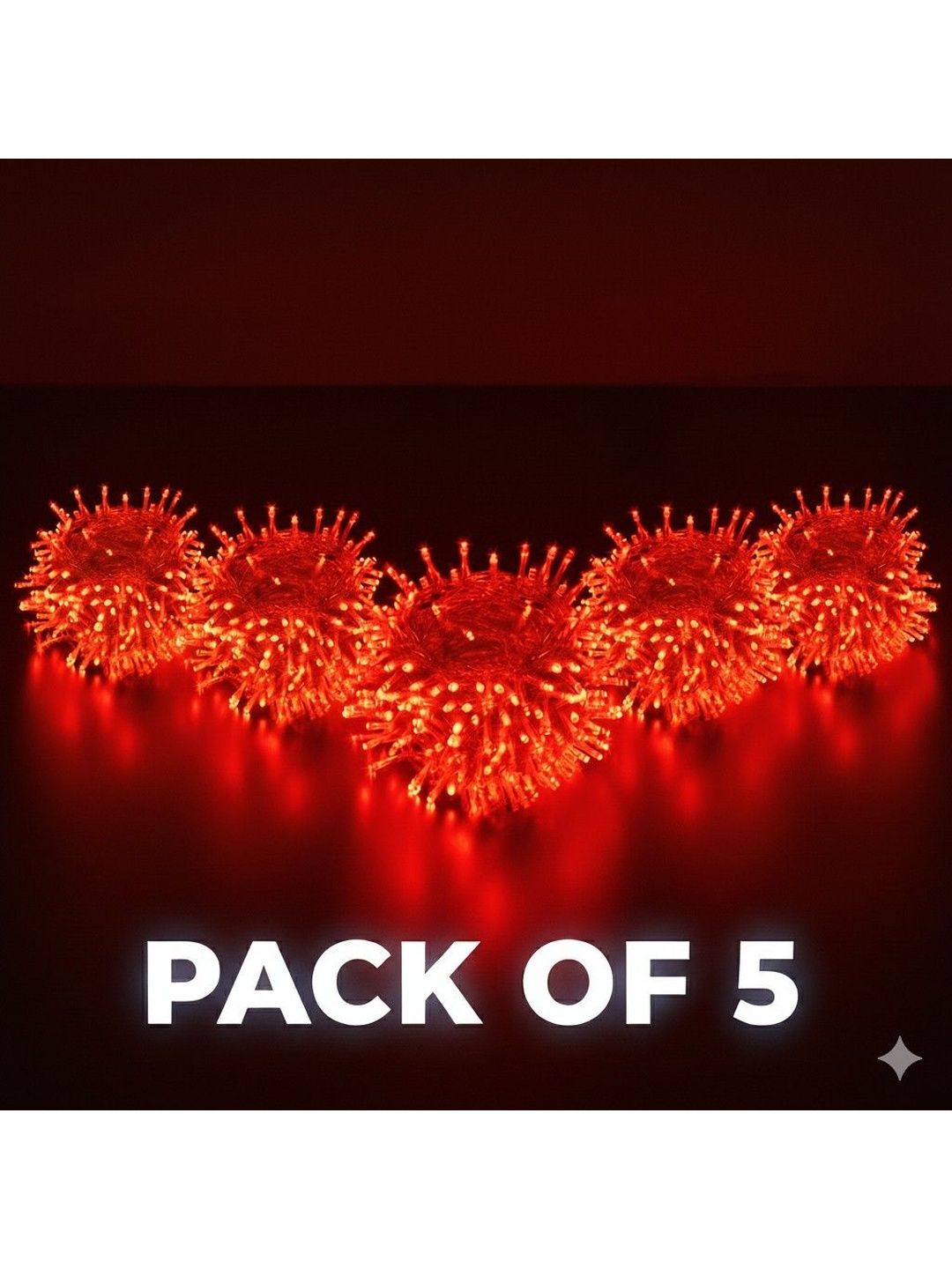 MPROW 5-Pcs Red Rice Shape String Lights-picture-27