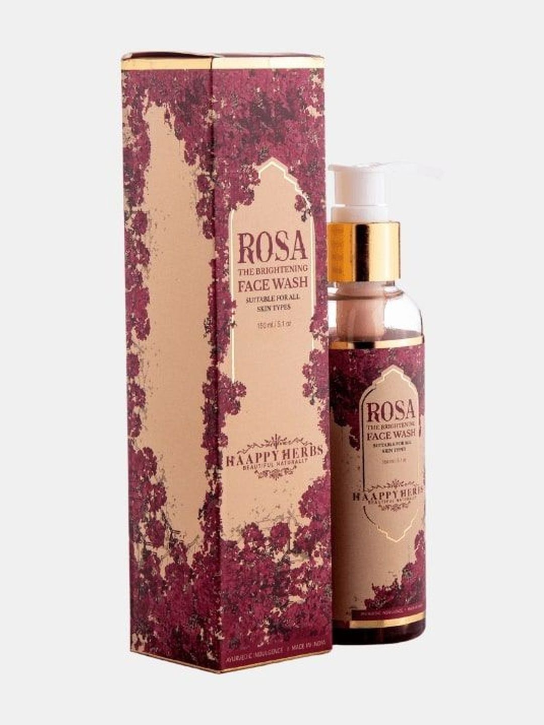 Haappy Herbs Rosa The Brightening Facewash- 150 ml-picture-23