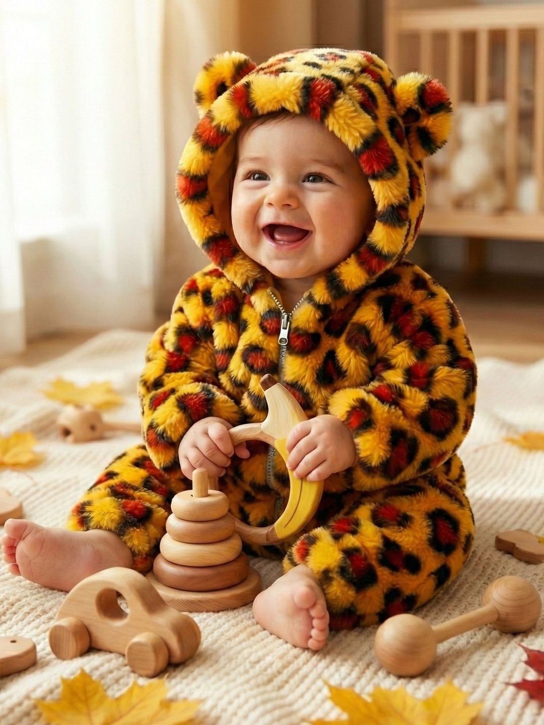 BabyZone Unisex Embellished Animal Print Romper deal from myntra BabyZone Unisex Embellished Animal Print Romper deal from myntra