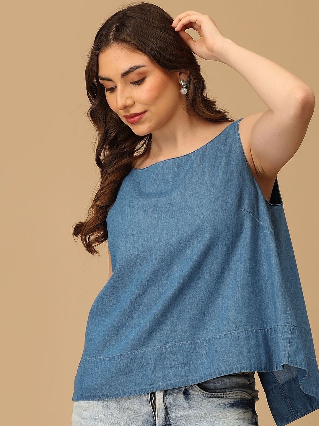 The Woman Store Cotton Denim Top-picture-14