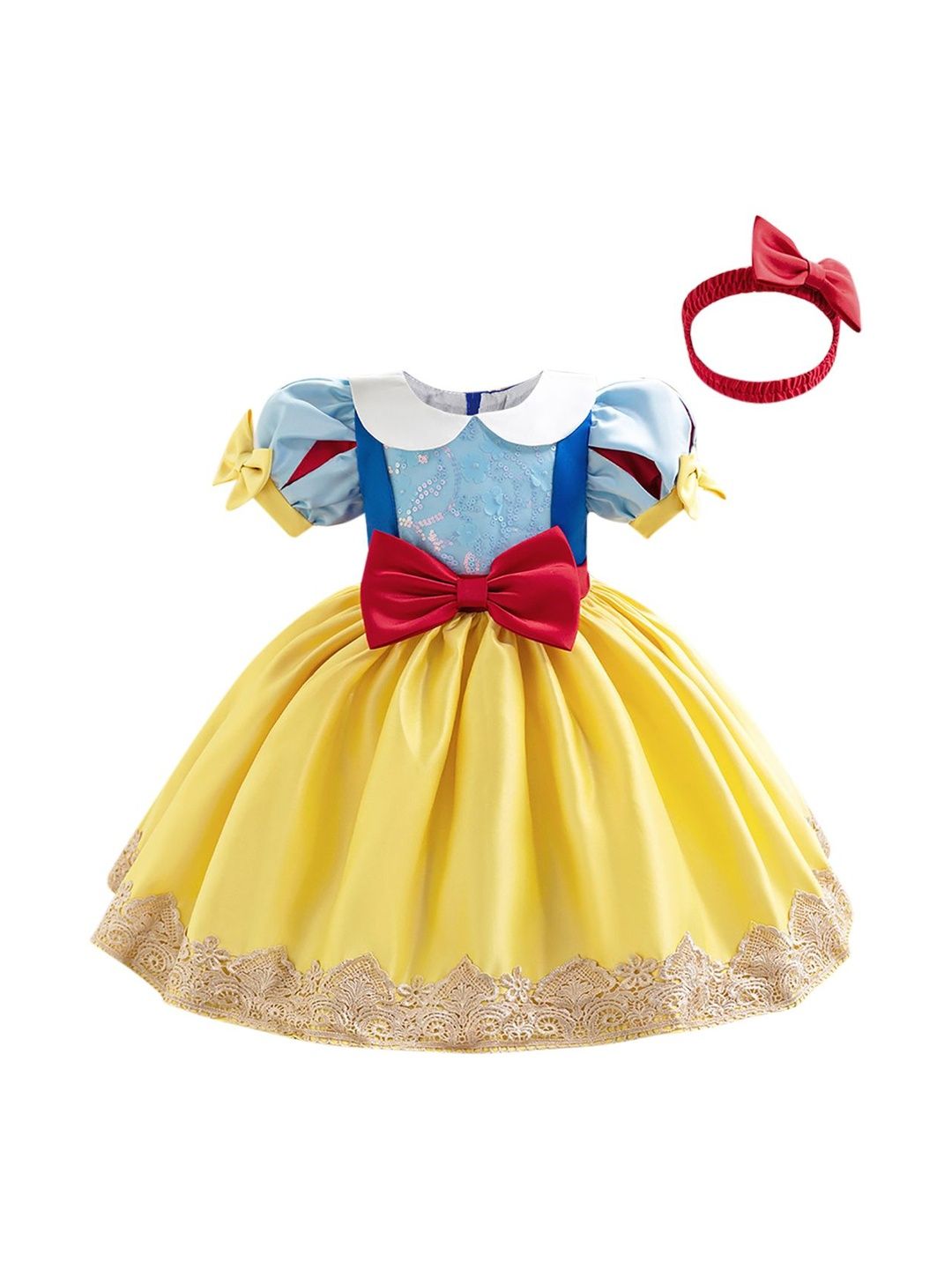 YK Puff Sleeve Balloon Dress-image-26