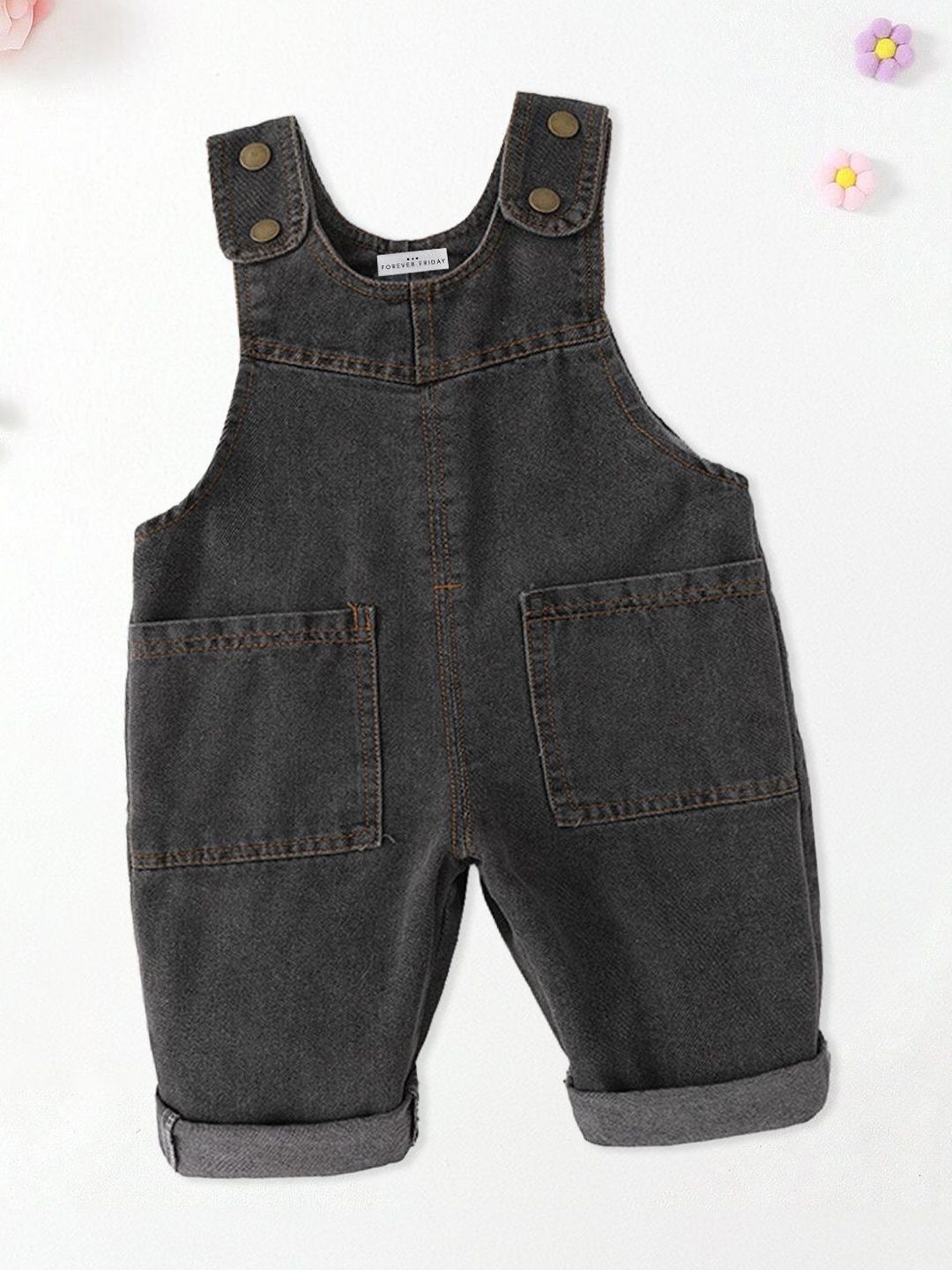 FOREVER FRIDAY Boys Slim-Fit Dungarees-image-43