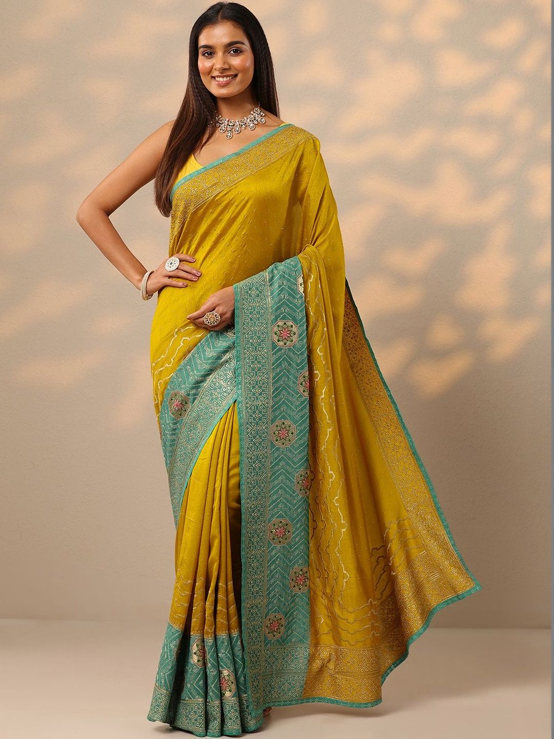 Libas Embellished Zari Silk Blend Saree-picture-38