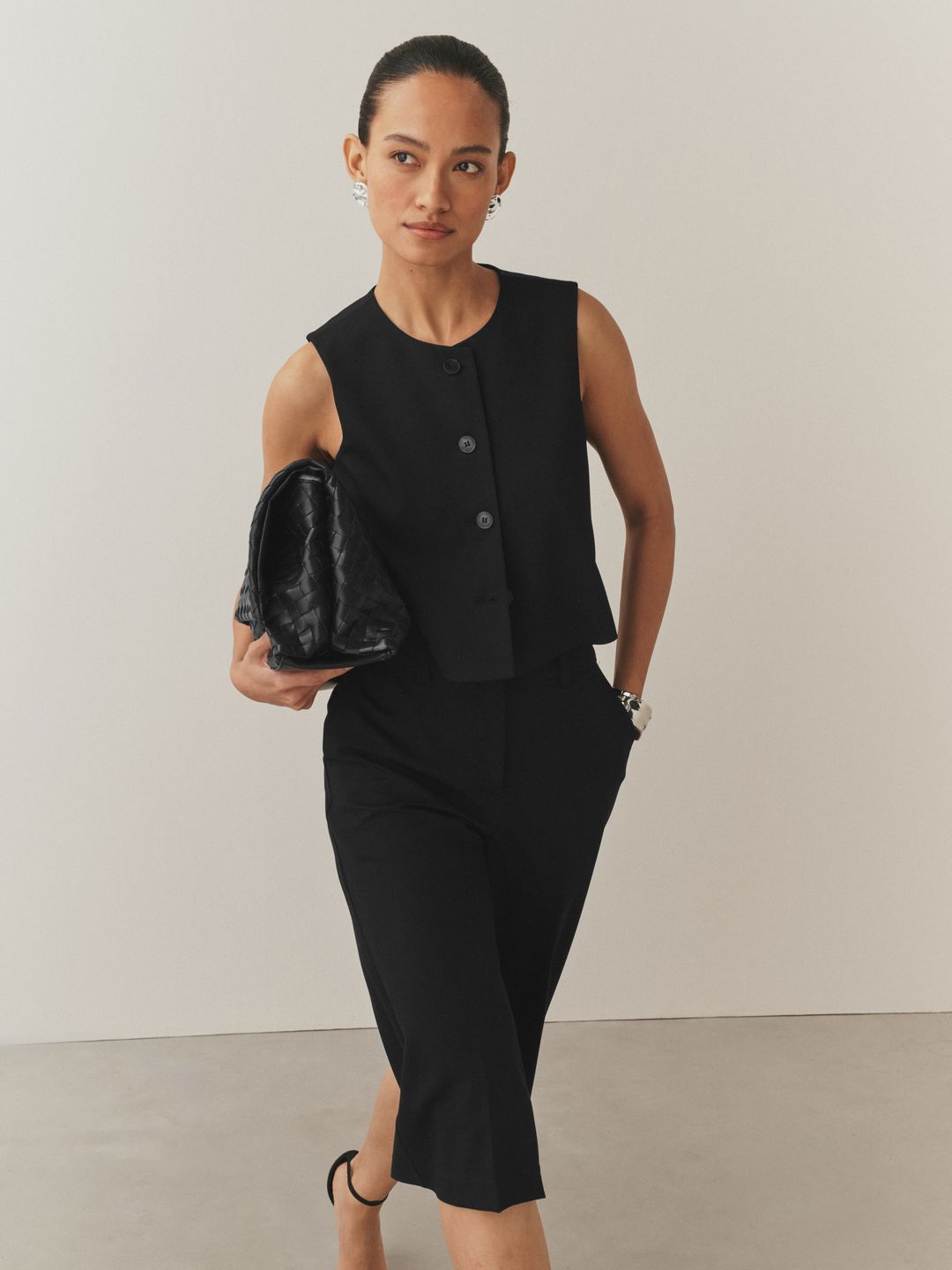 NEXT Round Neck Single-Breasted Waistcoat-picture-41