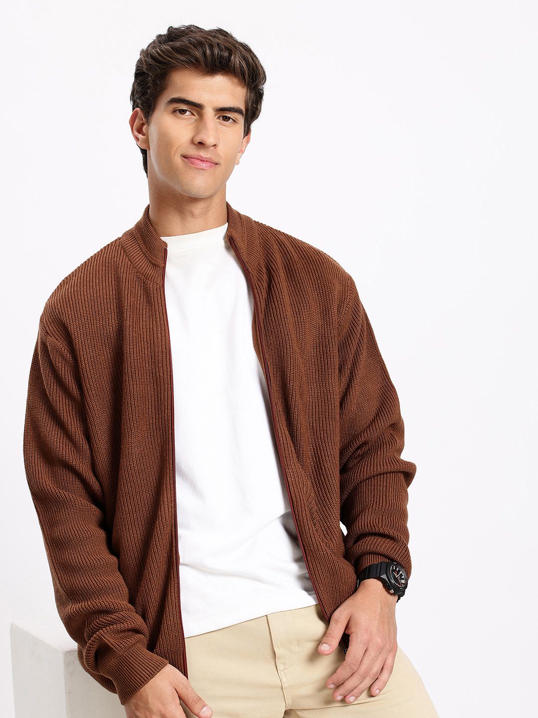 Aeropostale Mock Collar Front-Open Sweatshirt-picture-27