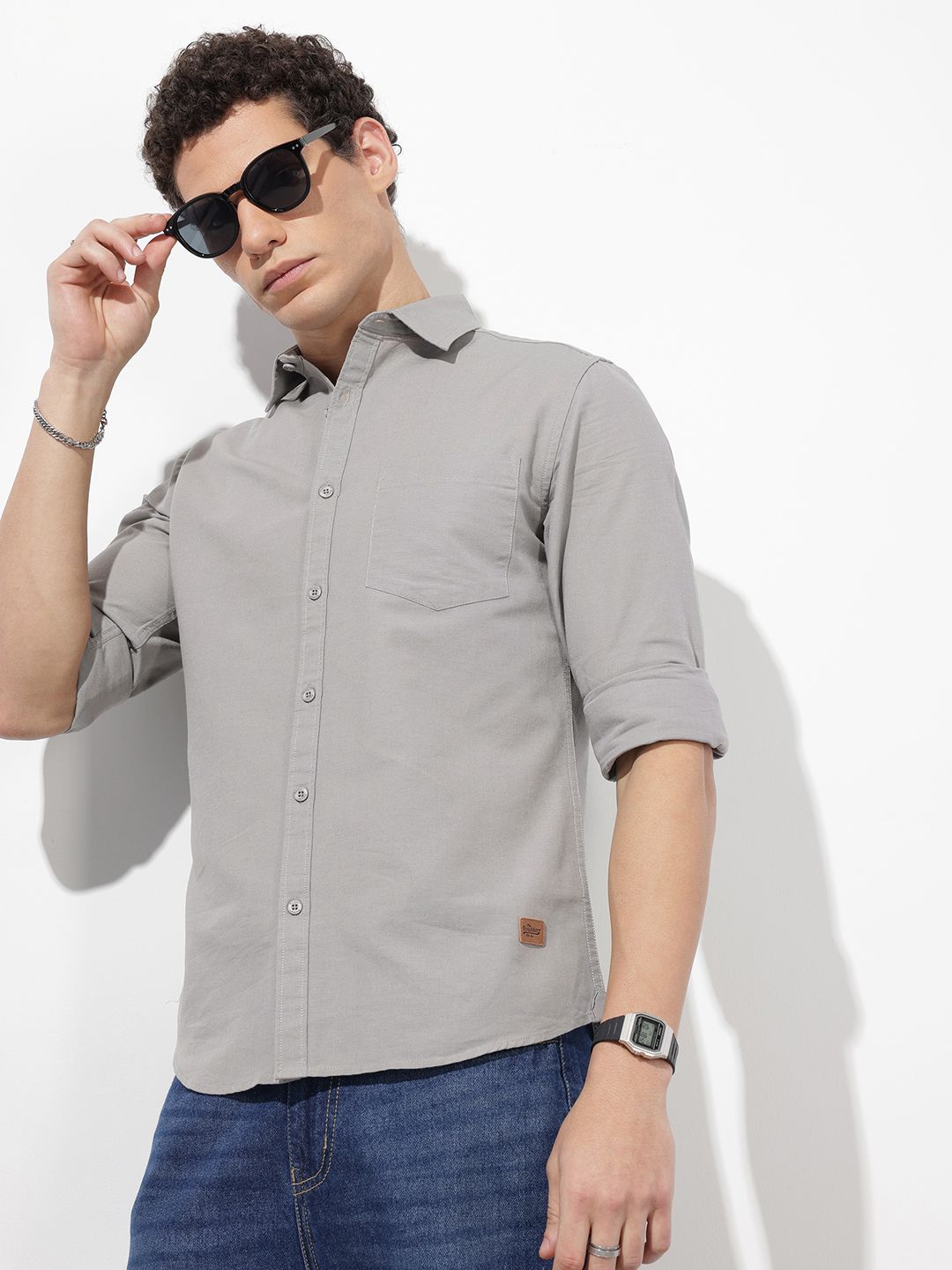 The Roadster Life Co. Cotton Linen Casual Shirt-image-16